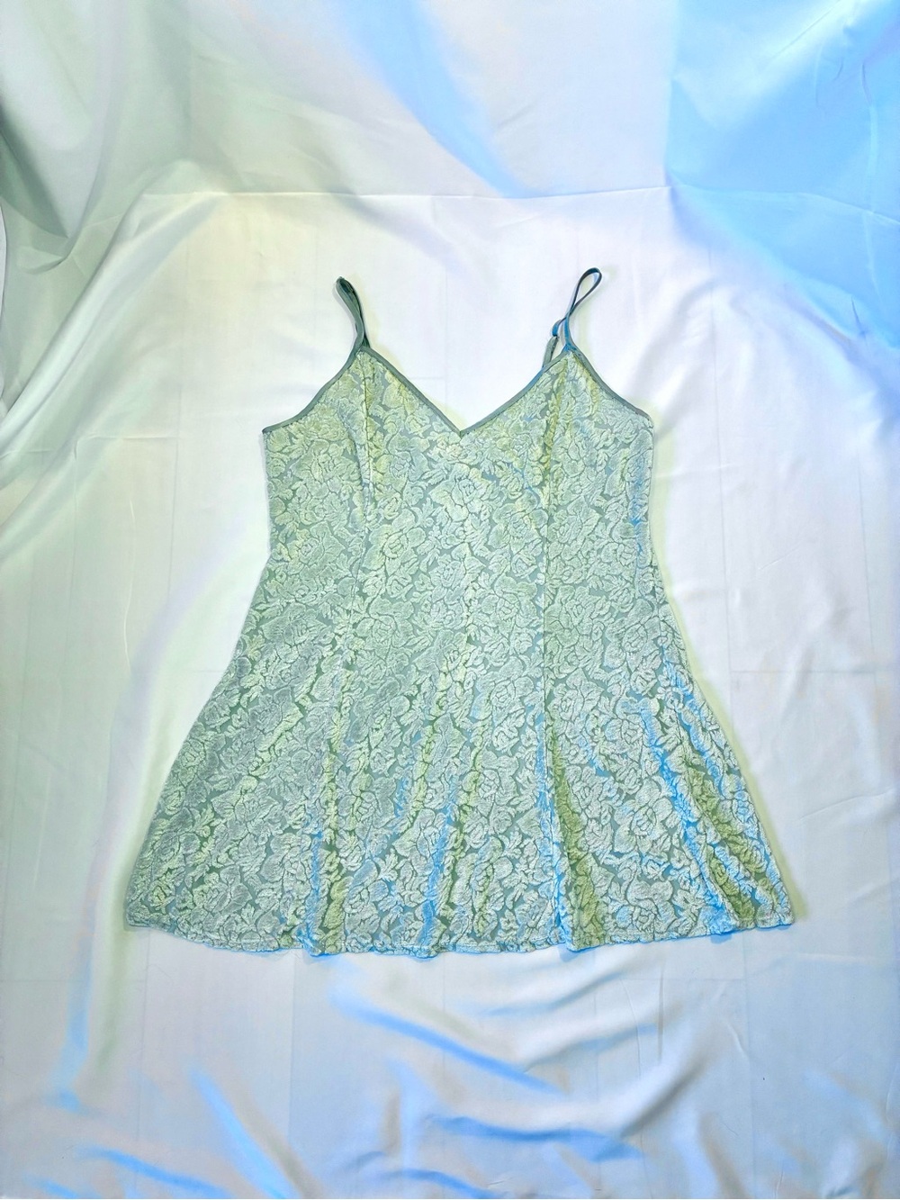 Victoria's Secret Pale Green Floral Lace Camisole